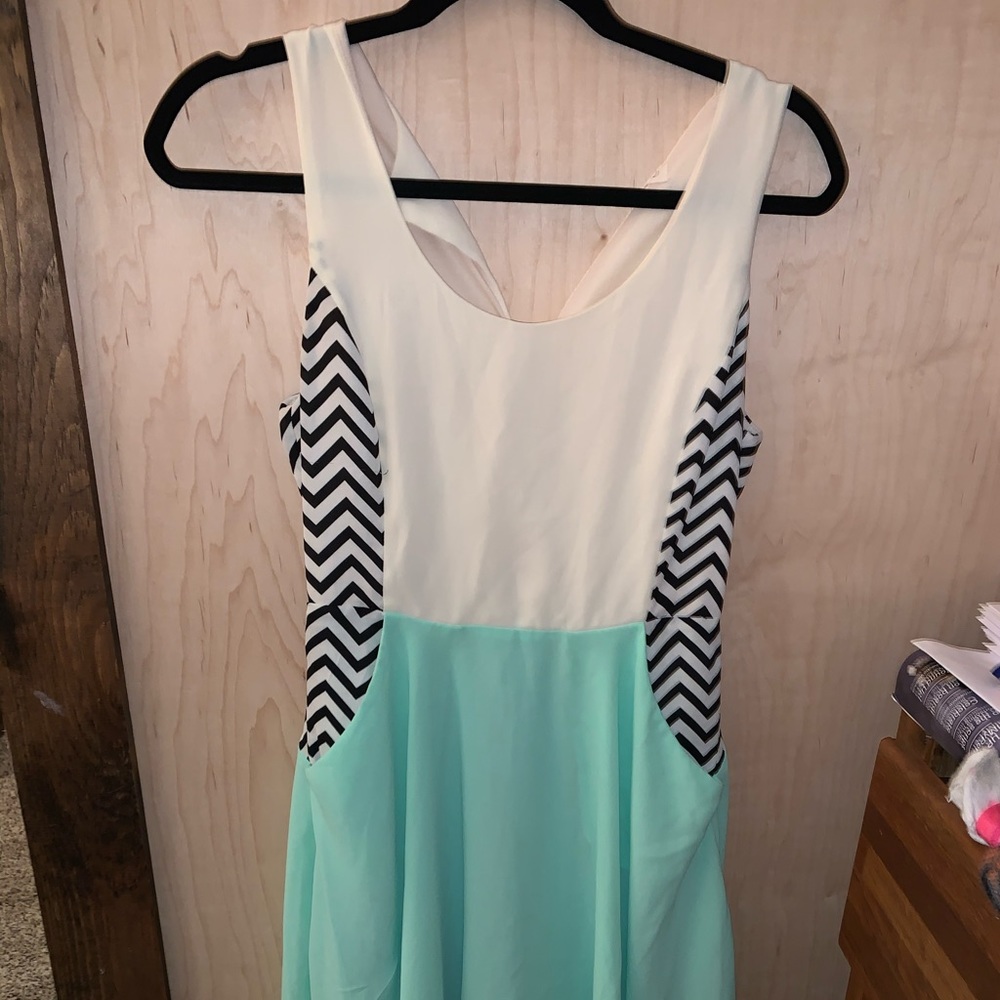 Cute dress mint with stripes!